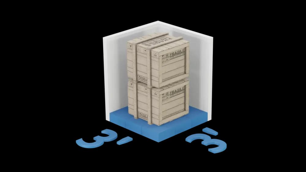 3 x 3 storage unit